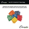 Office Jansan | Champion Sports MBB4SET 4 in. Vinyl Bean Bag Set - Assorted Colors (1-Dozen) image number 4