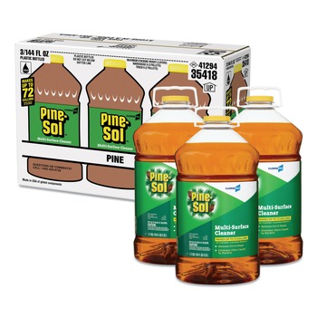 Pine-Sol 35418 144 oz. Multi-Surface Cleaner Disinfectant - Pine (3/Carton )