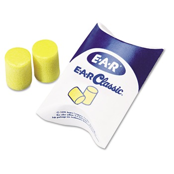 3M E-A-R Pillow Pack Classic Uncorded Earplugs (200/Box)