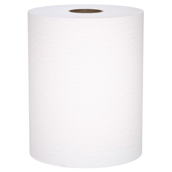Scott 56158 8 in. x 800 ft. 1-Ply Universal 100 Percent Recycled Fiber Hard Roll Paper Towels - White (6/Carton)