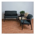  | Alera ALERL2219M Reception Lounge WL Series 44.88 in. x 26.13 in. x 33 in. Loveseat - Black image number 5
