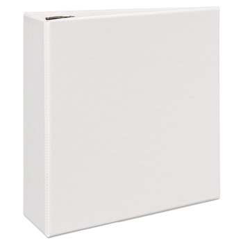 Avery 11 in. x 8.5 in. Sheet Size 4 in. Capacity 3 Rings Durable View Binder with DuraHinge and EZD Rings - White