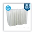 Cups and Lids | Dixie CL1424PET 16 oz. Cup Lids for Plastic Cold Cups - Clear (100-Piece/Sleeve, 10 Sleeves/Carton) image number 1