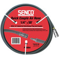 SENCO PC0064 1/4 in. x 50 ft. Quick Couple Air Hose with 1/4 in. Plug and Coupler image number 1