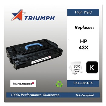 Triumph 751000NSH0354 Remanufactured C8543X (43X) 30,000 Page-Yield High-Yield Toner - Black