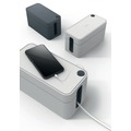 Office Cable Management | Durable 503537 CAVOLINE 9.6 in. x 4.96 in. x 4.56 in. Cable Management Box - Small, Charcoal image number 5