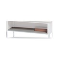 Office Jansan | Mayline SLF60PG 56 in. x 25.5 in. Kwik-File Mailflow-To-Go Shelf for 60 in. Wide Table - Pebble Gray image number 1