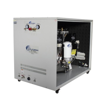 California Air Tools 4 HP 20 Gallon Ultra Quiet and Oil-Free Dolly Air Compressor with Sound Proof Cabinet, Air Dryer and Auto Drain