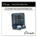 Toys | Champion Sports DC100 3.5 in. x 1 in. x 4.5 in. LCD Dual Timer/Clock with Jumbo Display - Black image number 4