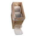 Food Trays, Containers, and Lids | Pactiv Corp. YCI811100000 Clearview Smartlock 9.22 in. x 8.88 in. x 2.91 in. Hinged Lid Containers - Clear (200/Carton) image number 4
