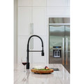 Kitchen Faucets | Gerber DH450188BS The Foodie Noir 1.75 GPM 1-Handle Pre-Rinse Pull-Down Kitchen Faucet (Satin Black) image number 3