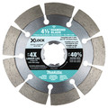 Makita E-12647 3-Piece X-LOCK 4-1/2 in. Diamond Blade Variety Pack for Masonry Cutting image number 1