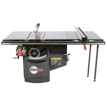 SawStop 230V Single Phase 5 HP Industrial Cabinet Saw with 36 in. Industrial T-Glide Fence System