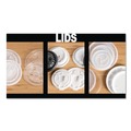 Food Trays, Containers, and Lids | WinCup 222077 Slotted Plastic Lids for 8 oz to 10 oz Hot Cups and Bowls - Translucent (1000/Carton) image number 2