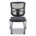 | Alera ALEEL4915 18.1 in. Seat Height Supports Up to 275 lbs. Elusion Mesh Nesting Chairs - Black (2/Carton) image number 1