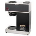 Coffee Machines | BUNN 33200.0000 2-Burner 12-Cup Pourover Coffee Brewer - Stainless Steel, Black image number 0