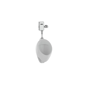 TOTO UT105UG#01 Commercial 1/8 GPF Wall Mounted Urinal with CeFiONtect and 3/4 in. Top Spud Inlet (Cotton White)