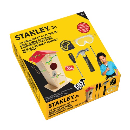 Toys | STANLEY Jr. OL_STOK008-T05-SY 5-Piece Toy Hand Tool Set and Bird House Kit image number 0