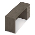 Office Desks & Workstations | Alera AE1NZK-S2472UF TOM 72 in. x 24 in. x 29 in. Seville Series Credenza with Right Pedestal - Walnut image number 4