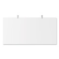 Office Desks & Workstations | Alera 26115 Modern Teacher Series 60 in. x 24 in. x 28.75 in. Left-Side Pedestal: Box/Box/File Pedestal Desk - White/Silver image number 2