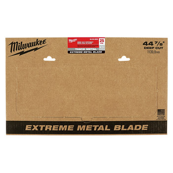 Milwaukee 48-39-0605 Extreme Thick Metal 44-7/8 in. 8/10 TPI Deep Cut Band Saw Blades (25-Pack)