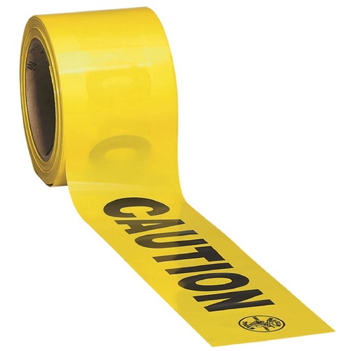Safety Equipment | Klein Tools 58001 3 in. x 1000 ft. CAUTION Barricade Tape - Yellow image number 0