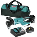 Right Angle Drills | Factory Reconditioned Makita XAD05T-R 18V LXT Brushless Lithium‑Ion 1/2 in. Cordless Right Angle Drill Kit (5 Ah) image number 0