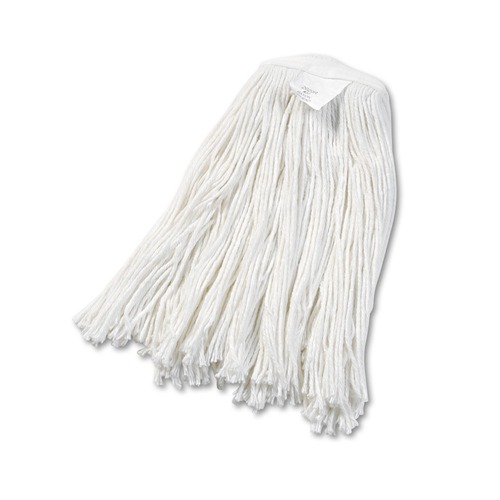 New Year New Savings! Save $25 off $150 | Boardwalk BWK2020REA #20 Cut-End Rayon Wet Mop Head - White image number 0