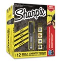  | Sharpie 2018344 Broad Chisel Tip Pro Permanent Marker - Black (1 Dozen) image number 2