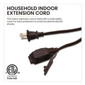 Office Electronics & Batteries | GoGreen Power GG-24815-3 15 ft. 13 Amps Household Extension Cord - Brown (3/Pack) image number 2