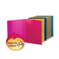 Office & Office Supplies | Smead 87761 11 in. x 8.5 in. 100-Sheet Capacity Poly Two-Pocket Folders - Assorted (6/Pack) image number 1