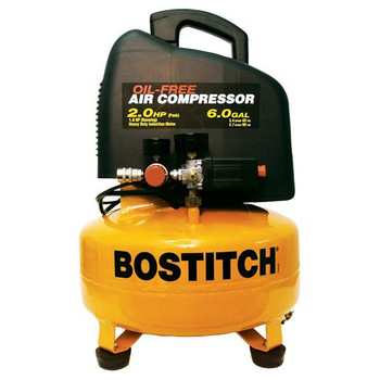 Factory Reconditioned Bostitch U/CAP2060P 2 HP 6 Gallon Oil-Free Pancake Air Compressor
