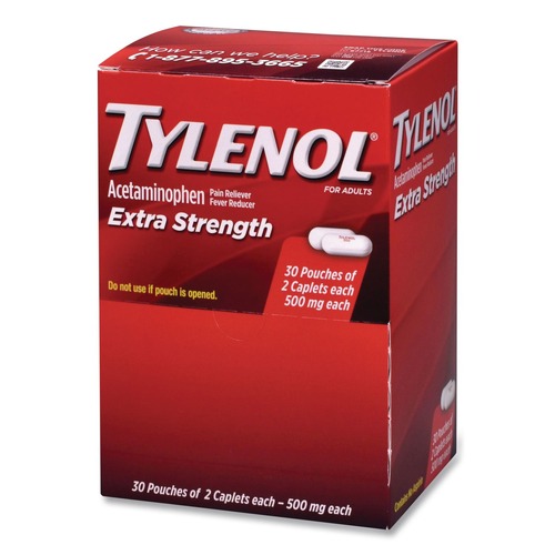 Medicine | Tylenol 64478 Extra Strength Caplets (30/Box) image number 0