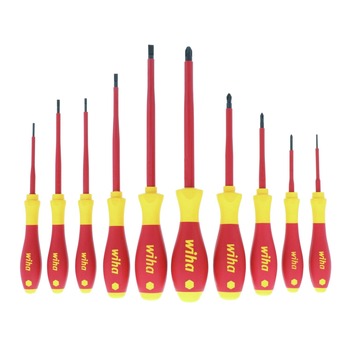 Wiha Tools 32093 (10-Piece) Insulated SoftFinish Screwdriver Set
