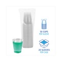 Cutlery | Boardwalk BWKTRANSCUP12CT 12oz Plastic Cold Cups - Translucent (1000/Carton) image number 3