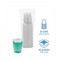 Cutlery | Boardwalk BWKTRANSCUP12CT 12 oz. Plastic Cold Cups - Translucent (1000/Carton) image number 3