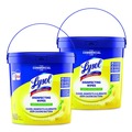 Cleaning & Janitorial Supplies | LYSOL Brand 19200-99856 6 in. x 8 in. 1-Ply Professional Disinfecting Wipe Bucket - Lemon and Lime Blossom White (2/Carton) image number 0