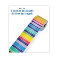 Arts & Crafts Supplies | Carson-Dellosa 108475 2.25 in. x 65 ft. Rolled Straight Borders - Multicolor image number 4