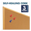 Bulletin Boards | Quartet S554 48 in. x 36 in. Oak Finished Fiberboard (MDF) Frame Combination Board - Brown/White Surface image number 3