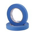 Office Jansan | Universal UNVPT14019 18 mm x 54.8 mm Premium UV-Resistant Masking Tape - Blue (2/Pack) image number 3