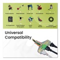 Office Electronics & Batteries | GoGreen Power GG-15125 25 ft. 15 Amps 14 AWG 3-Outlet Heavy Duty Extension Cord - Orange image number 2