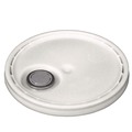 Pails | Impact 5515 11.25 in. Diameter 5 Gallon Polyethylene Utility Bucket with Lid - White image number 3