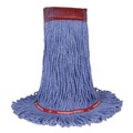 Mops | Nexstep Commercial Products 97156 MaxiClean Loop-End Mop, Cotton/Synthetic, 20 oz, Blue image number 0