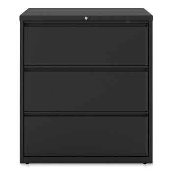 Alera 25489 36 in. x 18.63 in. x 40.25 in. 3 Legal/Letter/A4/A5 Size Lateral File Drawers - Black