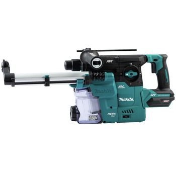 ROTARY HAMMERS | Makita GRH08ZW 40V Max XGT Brushless Lithium-Ion 1-3/16 in. Cordless AVT AWS Rotary Hammer with Dust Extractor (Tool Only)