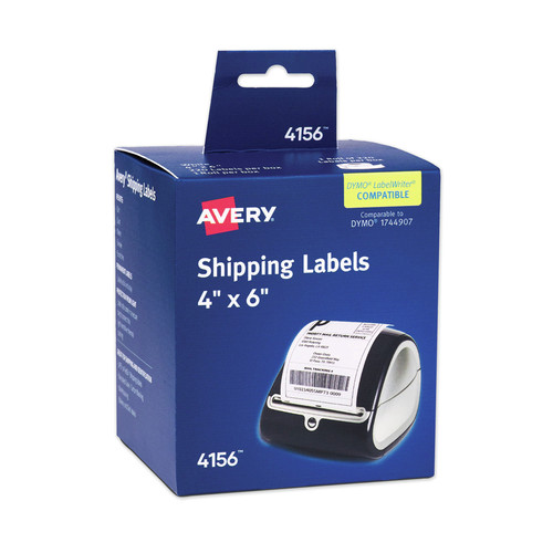 Office Jansan | Avery 04156 4 in. x 6 in. Multipurpose Thermal Labels - White (220/Roll, 1 Roll/Box) image number 0