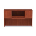 | Alera ALEVA286015MC Valencia Series 58.88 in. x 15 in. x 35.38 in. 4-Compartment Hutch with Doors - Medium Cherry image number 2