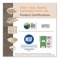 Food Trays, Containers, and Lids | World Centric CT-SC-U2L-LF 6.7 in. x 8.7 in. x 2.1 in. 30 oz. Sugarcane Fiber Laminated Fiber Containers - Natural (400/Carton) image number 3