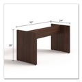 Office Desks & Workstations | Alera LGC-BL2 50 in. x 22 in. x 28 in. Seville 96 in. Wide Conference Table Base - Mahogany image number 5