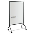  | Safco 8511BL Impromptu 42 in. x 21.5 in. x 72 in. Magnetic Whiteboard Collaboration Screen - White/Black image number 0